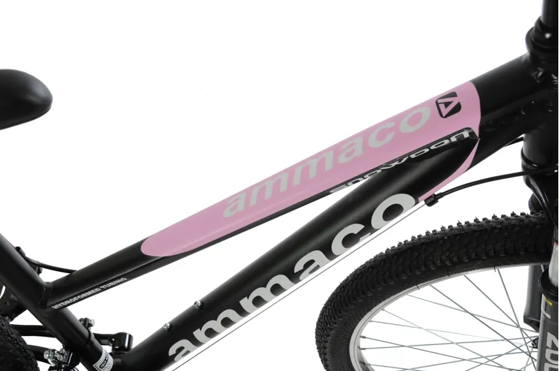 Ammaco Snowdon Mountain Bike Black and Pink-5